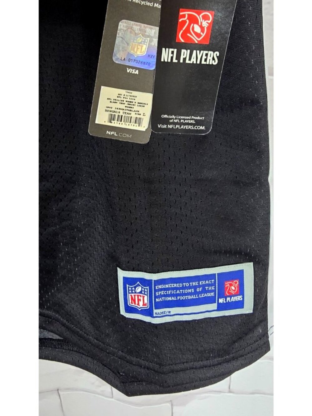 Cincinnati Bengals - Women's NFL Pro Line Blank Football Jersey NEW NWT Large - Picture 4 of 4